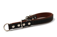 Halsband Zugstopp Premium braun - cognac - silber 55cm -...