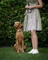 Lederleine rundgenäht khaki