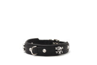Lederhalsband Mini Totenkopf