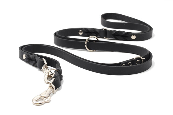 Lederleine 3m lang Klassik