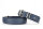 Halsband Klassik Soft 45cm - 35mm jeans - silber