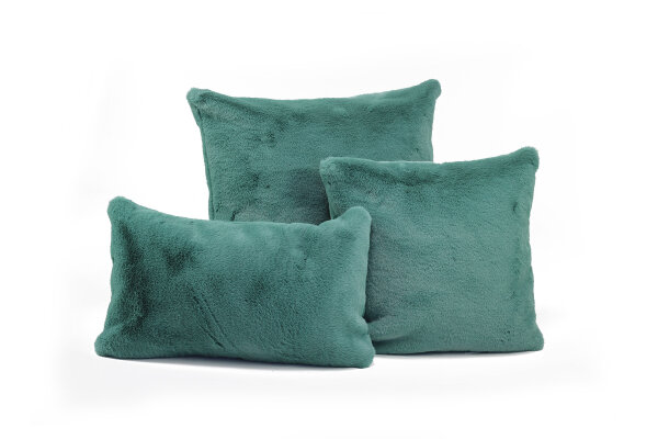 Sofakissen Webpelz, Kissenhülle ohne Füllung 40x40 cm-mintgrün