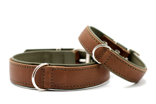 Halsband Klassik Premium mokka