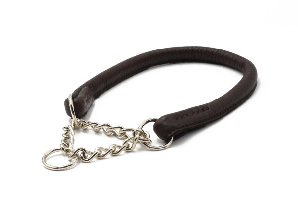 Halsband rundgenäht mit Ketteneinsatz