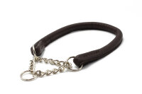 Halsband rundgenäht mit Ketteneinsatz