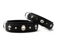 Halsband Diamond 50cm - 35mm schwarz - silber