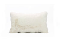 Sofakissen Webpelz, Kissenhülle ohne Füllung 50x30 cm-elfenbein