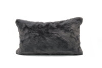 Sofakissen Webpelz, Kissenhülle ohne Füllung 50x50 cm-anthrazit