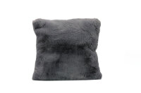 Sofakissen Webpelz, Kissenhülle ohne Füllung 50x50 cm-anthrazit