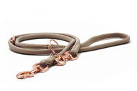 Hundeleine rundgenäht  Roségold