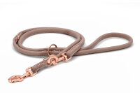 Hundeleine rundgenäht  Roségold