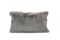 Sofakissen Webpelz, Kissenhülle ohne Füllung 40x40 cm-steingrau