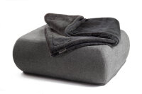 Wohndecke Webpelz dunkelgrau