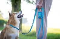 Hundehalsband rundgenäht petrol