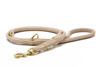 Hundeleine rundgenäht elfenbein