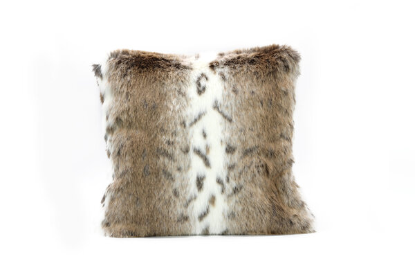 Sofakissen Webpelz, Kissenhülle ohne Füllung 50x50 cm-Luchs-beige