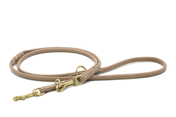 Lederleine rundgenäht Bergblume