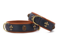 Hundehalsband Lord & Lady 50 cm - 35 mm dunkelblau -...
