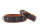 Hundehalsband Lord & Lady 50 cm - 35 mm dunkelblau - cognac - gold