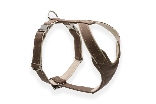 Leder-Hundegeschirr taube M