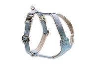 Leder-Hundegeschirr ice blue