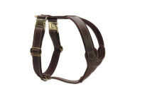 Leder-Hundegeschirr Old English M Plus-old dark brown