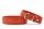 Lederhalsband Klassik Soft Holi Color 50 cm - 35 mm  mandarine  - silber