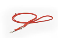 Lederleine rundgenäht Holi Color  mandarine  -...