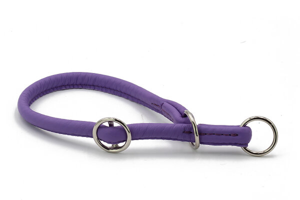 Halsband rundgenäht Holi Color 50cm - 10mm-lila - silber