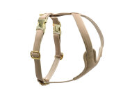 Leder-Hundegeschirr elfenbein