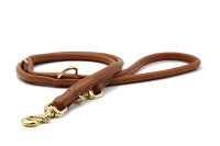 Lederleine rundgenäht cognac