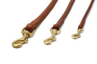 Lederleine rundgenäht cognac