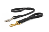 Leder-Kurzführer rundgenäht 60cm - 10mm schwarz...