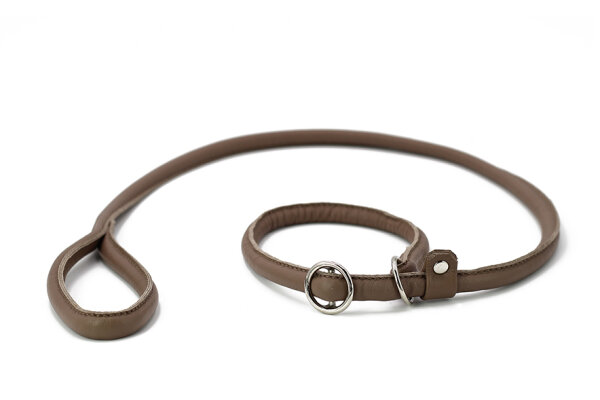 Retriever Lederleine taupe