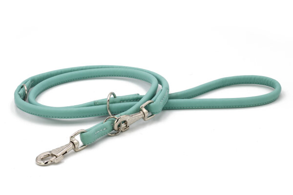 Lederleine rundgenäht mint