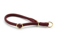 Halsband rundgenäht burgundy 55cm - 10mm burgundy -...