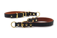 Lederhalsband Zugstopp Premium