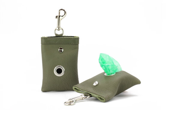 Poo-Bag Klassik khaki khaki - silber