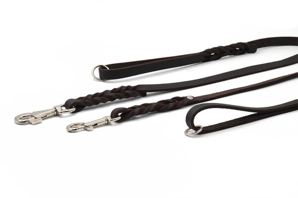 Hundleine aus Leder Klassik ab 1m