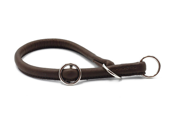 Halsband rundgenäht dunkelbraun